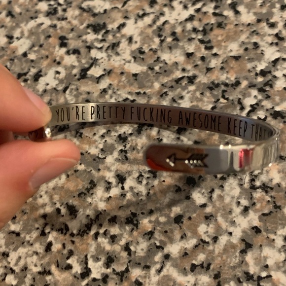 Joycuff Motivational Mantra Cuff Bracelet - Picture 5 of 8